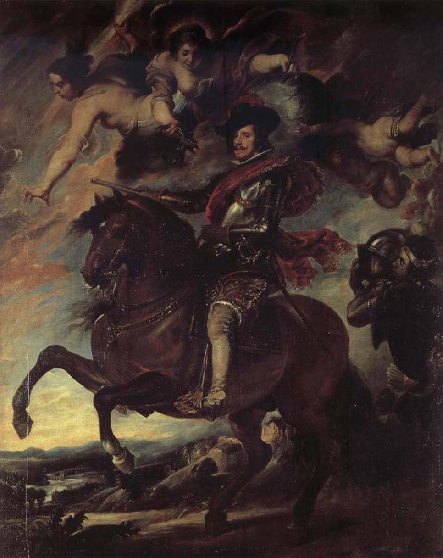 Peter Paul Rubens Philipp IV from Spain to horse